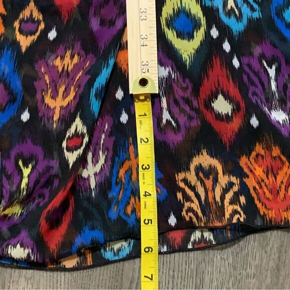 LULAROE Kimono Women Large Colorful Open Waterfall Short Sleeve Longline. - Picture 11 of 11